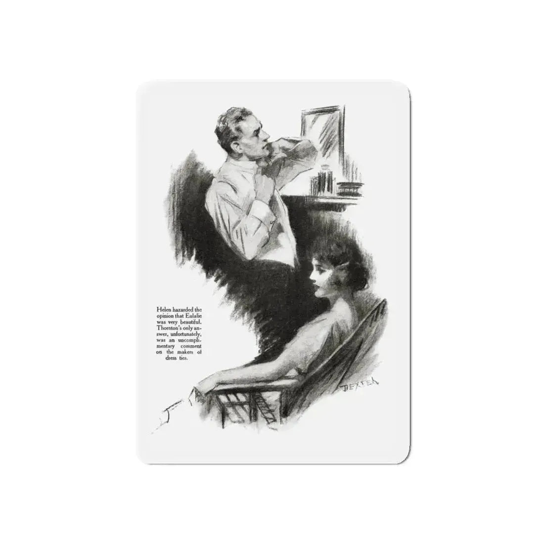 And That's That (2), Redbook magazine, October 1921 (Magazine Illustration) Refrigerator Magnet - The Sticker Space