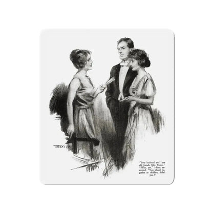 And That's That (3), Redbook magazine, October 1921 (Magazine Illustration) Refrigerator Magnet 3 Inch - The Sticker Space