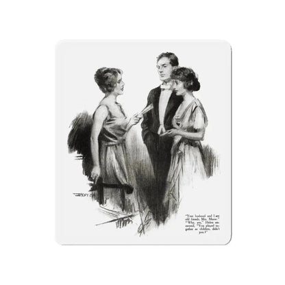 And That's That (3), Redbook magazine, October 1921 (Magazine Illustration) Refrigerator Magnet 4 Inch - The Sticker Space