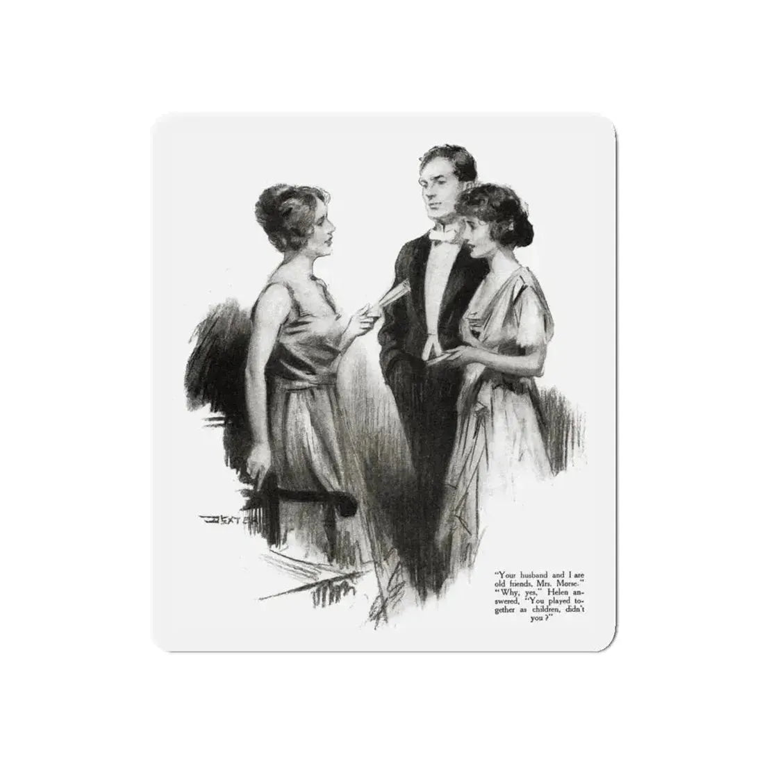 And That's That (3), Redbook magazine, October 1921 (Magazine Illustration) Refrigerator Magnet 5 Inch - The Sticker Space