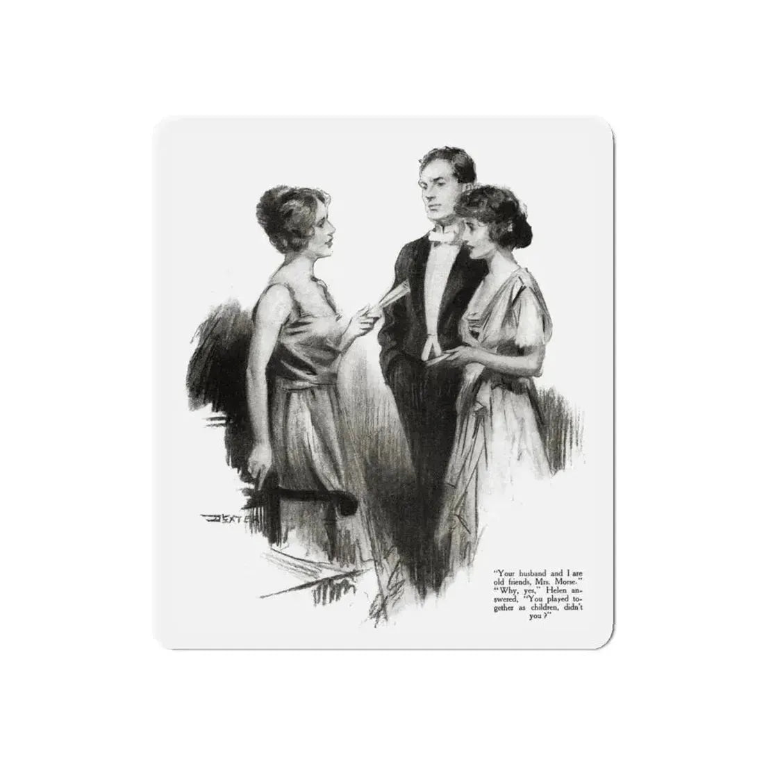 And That's That (3), Redbook magazine, October 1921 (Magazine Illustration) Refrigerator Magnet 6 Inch - The Sticker Space