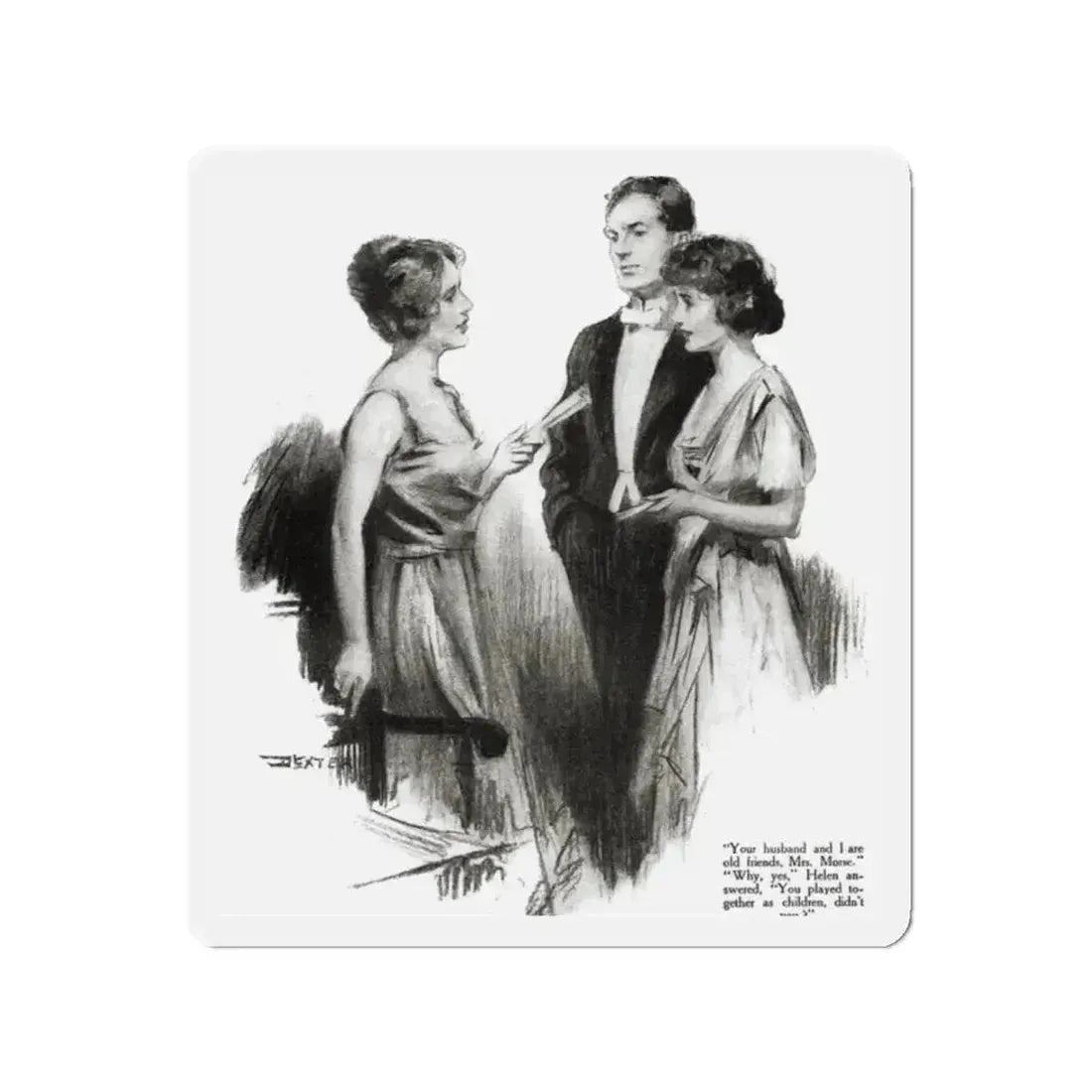 And That's That (3), Redbook magazine, October 1921 (Magazine Illustration) Refrigerator Magnet - The Sticker Space