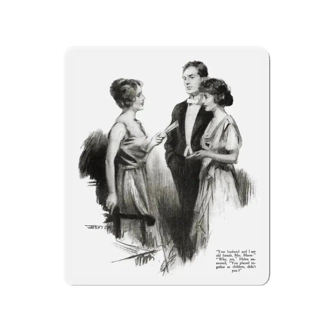 And That's That (3), Redbook magazine, October 1921 (Magazine Illustration) Refrigerator Magnet - The Sticker Space