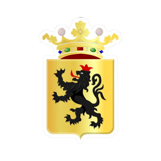 Andenne wapen (Belgium) (Coat of Arms) STICKER Vinyl Kiss-Cut Decal 2 Inch White - The Sticker Space