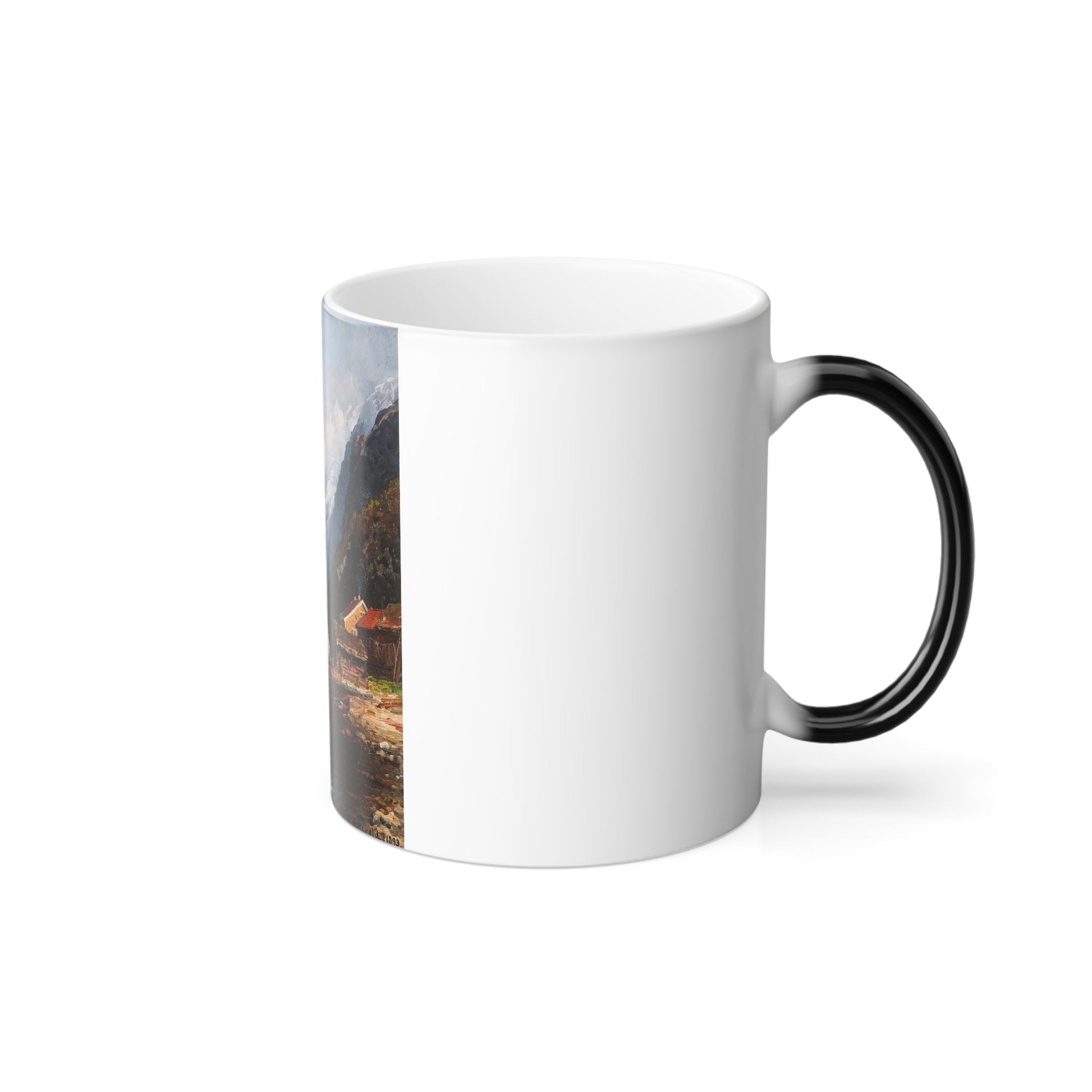 Anders Askevold (1834-1900) Sognefjord - 1893 - Color Changing Mug 11oz-11oz-The Sticker Space