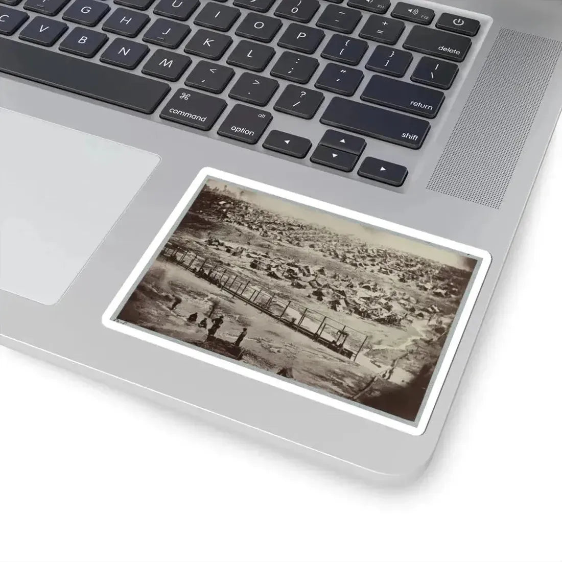 Andersonville Prison, Ga., August 17, 1864. Bird's Eye View (U.S. Civil War) STICKER Vinyl Kiss-Cut Decal - The Sticker Space