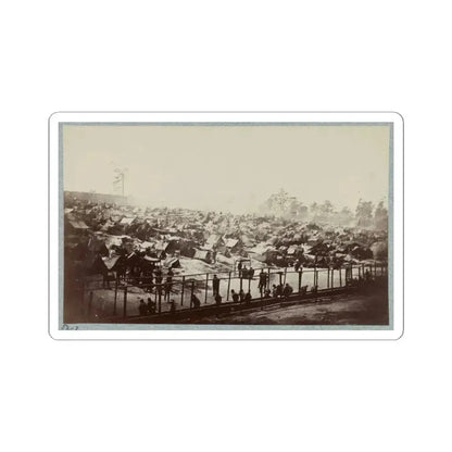 Andersonville Prison, Ga., August 17, 1864. South-East View of Stockade (U.S. Civil War) STICKER Vinyl Kiss-Cut Decal 6 Inch White - The Sticker Space