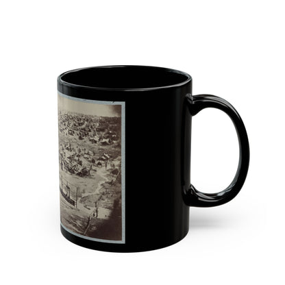 Andersonville Prison, Ga., August 17, 1864. Bird's Eye View (U.S. Civil War) Black Coffee Mug-The Sticker Space