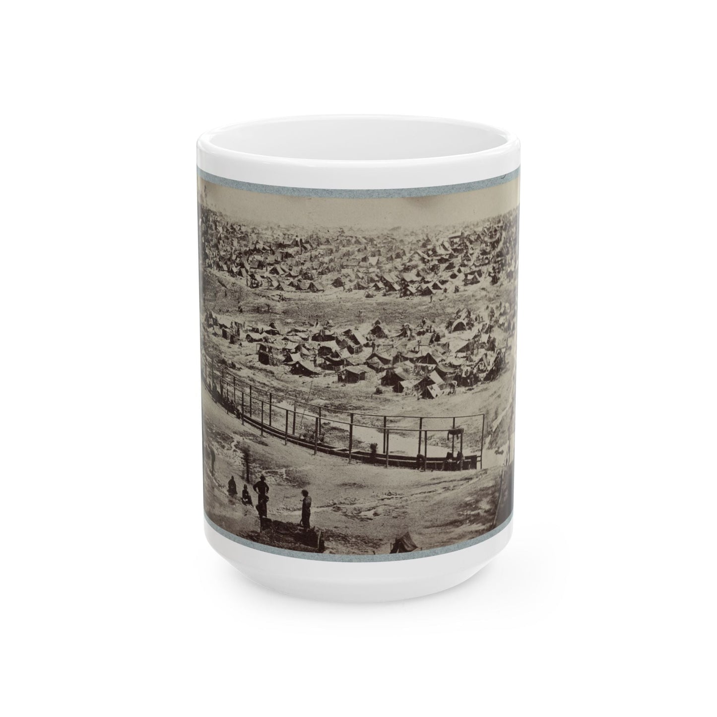 Andersonville Prison, Ga., August 17, 1864. Bird's Eye View (U.S. Civil War) White Coffee Mug