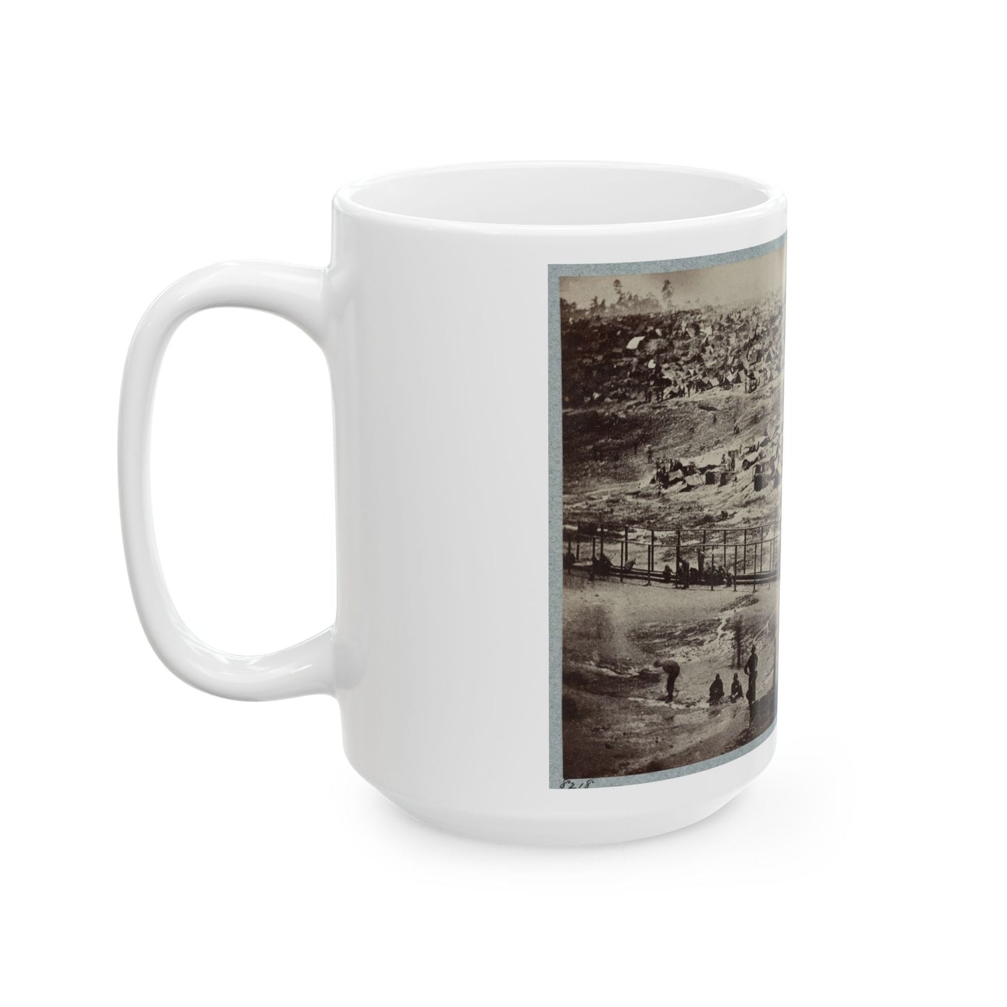 Andersonville Prison, Ga., August 17, 1864. Bird's Eye View (U.S. Civil War) White Coffee Mug