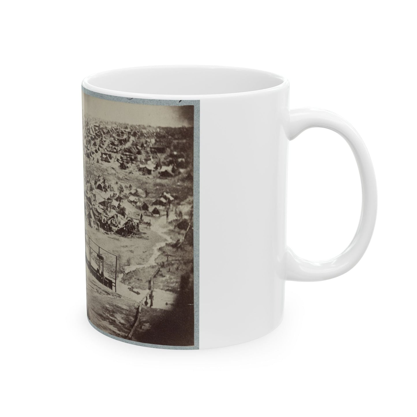 Andersonville Prison, Ga., August 17, 1864. Bird's Eye View (U.S. Civil War) White Coffee Mug