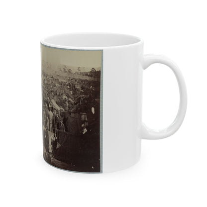 Andersonville Prison, Ga., August 17, 1864. Issuing Rations, View From Main Gate (U.S. Civil War) White Coffee Mug