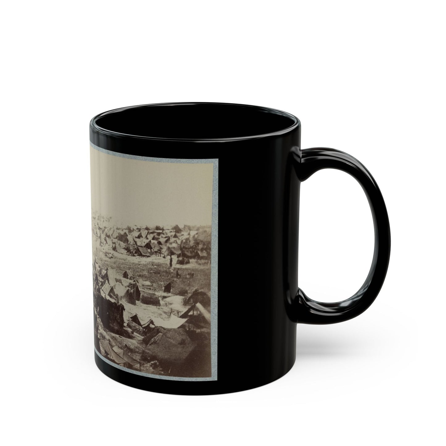 Andersonville Prison, Ga., August 17, 1864. North-West View Of Stockade (U.S. Civil War) Black Coffee Mug-The Sticker Space