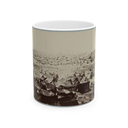 Andersonville Prison, Ga., August 17, 1864. North-West View Of Stockade (U.S. Civil War) White Coffee Mug