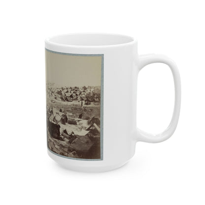 Andersonville Prison, Ga., August 17, 1864. North-West View Of Stockade (U.S. Civil War) White Coffee Mug