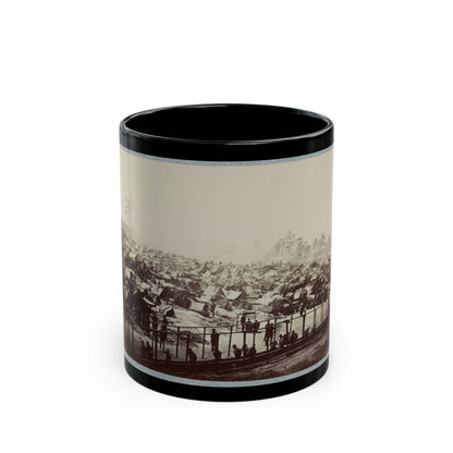 Andersonville Prison, Ga., August 17, 1864. South-East View Of Stockade (U.S. Civil War) Black Coffee Mug-11oz-The Sticker Space