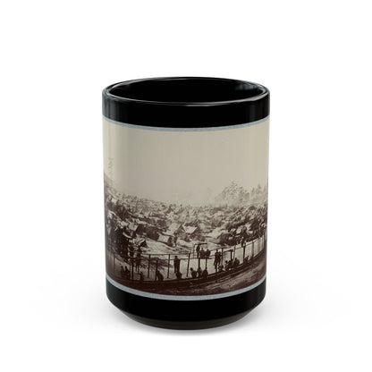 Andersonville Prison, Ga., August 17, 1864. South-East View Of Stockade (U.S. Civil War) Black Coffee Mug-15oz-The Sticker Space