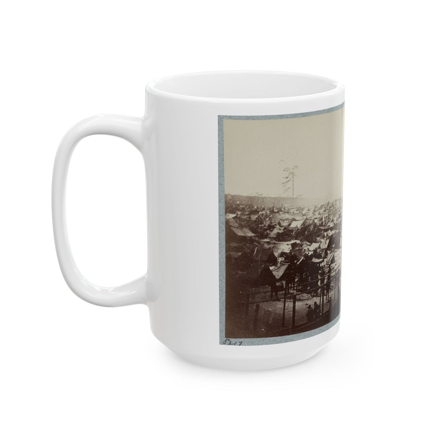 Andersonville Prison, Ga., August 17, 1864. South-East View Of Stockade (U.S. Civil War) White Coffee Mug