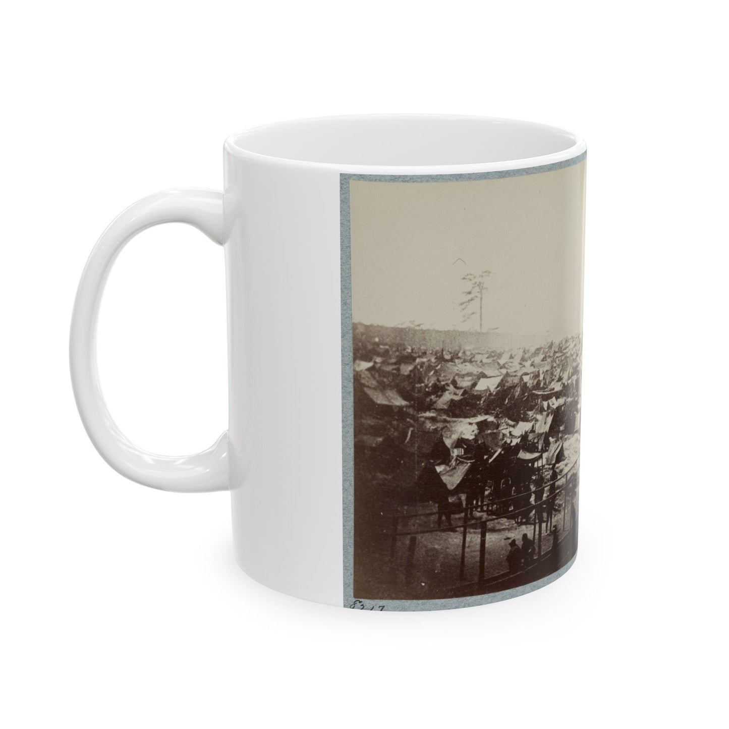 Andersonville Prison, Ga., August 17, 1864. South-East View Of Stockade (U.S. Civil War) White Coffee Mug