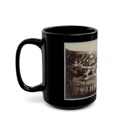 Andersonville Prison, Ga., August 17, 1864. South View Of Stockade (U.S. Civil War) Black Coffee Mug-The Sticker Space