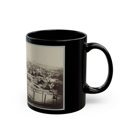 Andersonville Prison, Ga., August 17, 1864. South View Of Stockade (U.S. Civil War) Black Coffee Mug-The Sticker Space