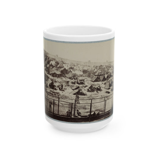 Andersonville Prison, Ga., August 17, 1864. South View Of Stockade (U.S. Civil War) White Coffee Mug