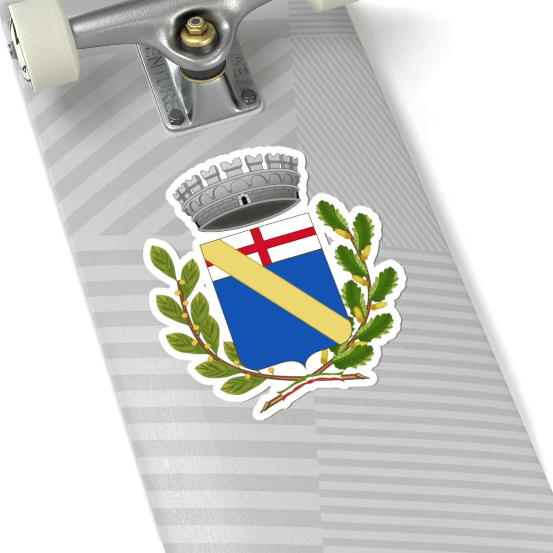 Andora-Stemma Stile Waterbottle (Italy) (Coat of Arms) STICKER Vinyl Kiss-Cut Decal - The Sticker Space