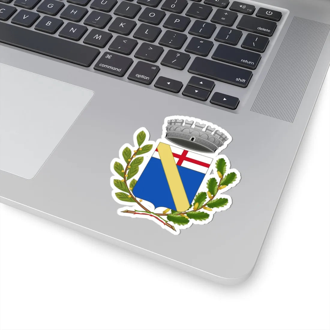 Andora-Stemma Stile Waterbottle (Italy) (Coat of Arms) STICKER Vinyl Kiss-Cut Decal - The Sticker Space