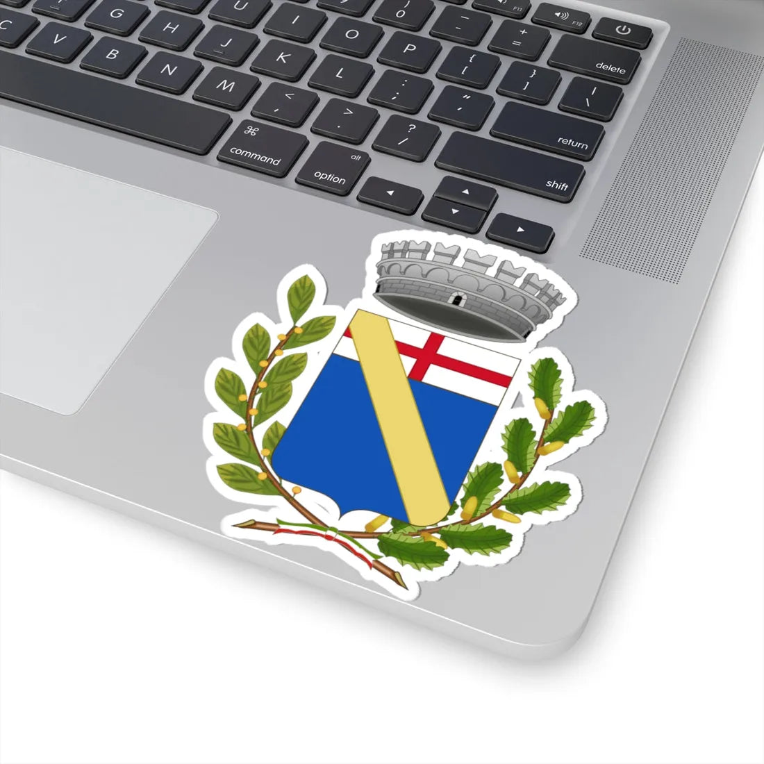 Andora-Stemma Stile Waterbottle (Italy) (Coat of Arms) STICKER Vinyl Kiss-Cut Decal - The Sticker Space