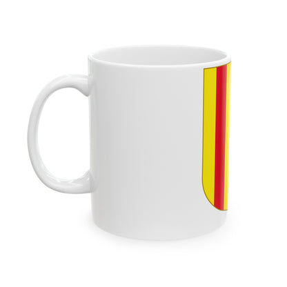 Andorra - Foix Coat of Arms - White Coffee Mug-The Sticker Space