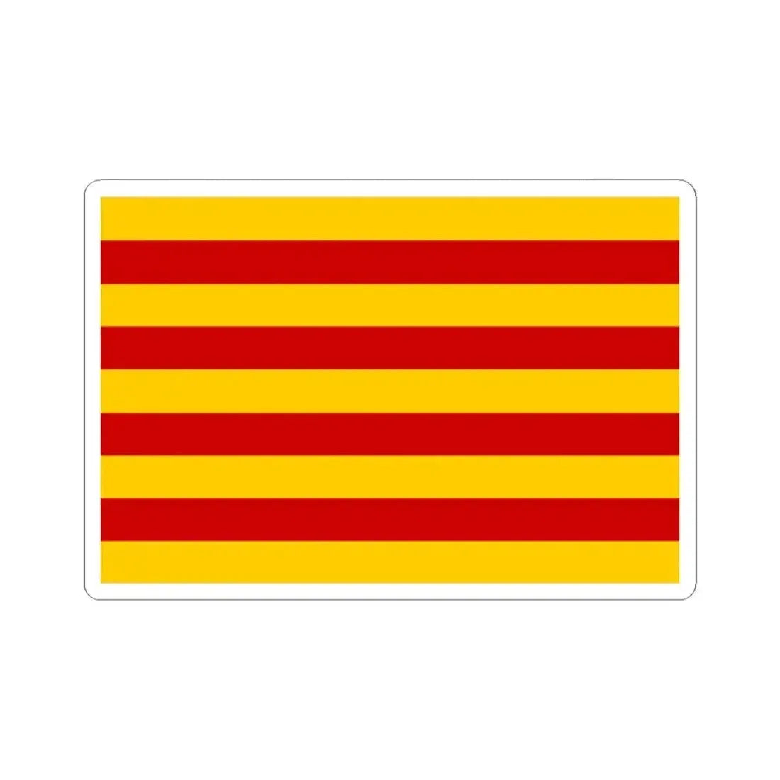 Andorra vlag Catalaans 1806 (Andorra) STICKER Vinyl Kiss-Cut Decal 2 Inch White - The Sticker Space