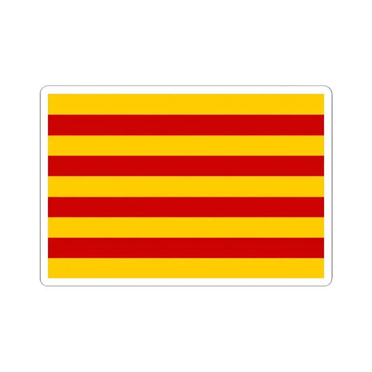 Andorra vlag Catalaans 1806 (Andorra) STICKER Vinyl Kiss-Cut Decal 2 Inch White - The Sticker Space