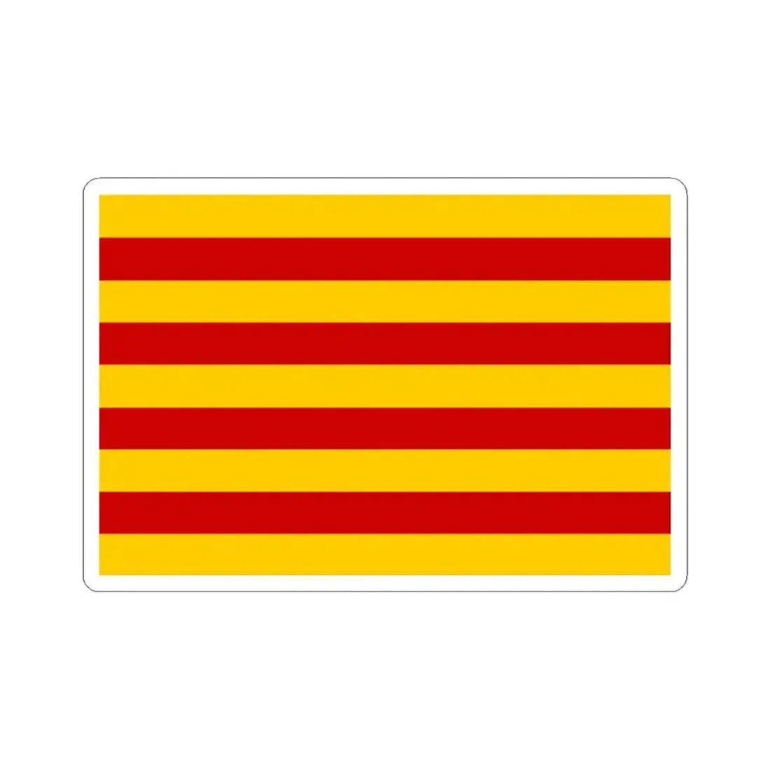 Andorra vlag Catalaans 1806 (Andorra) STICKER Vinyl Kiss-Cut Decal 3 Inch White - The Sticker Space