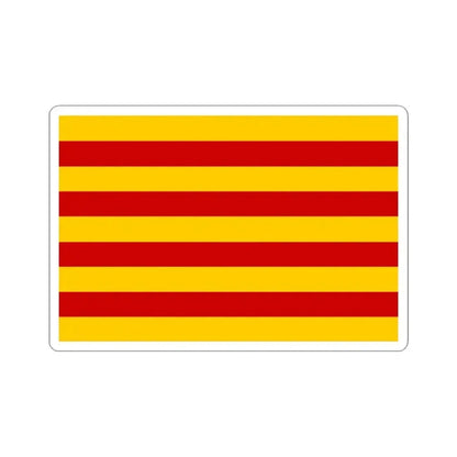 Andorra vlag Catalaans 1806 (Andorra) STICKER Vinyl Kiss-Cut Decal 3 Inch White - The Sticker Space