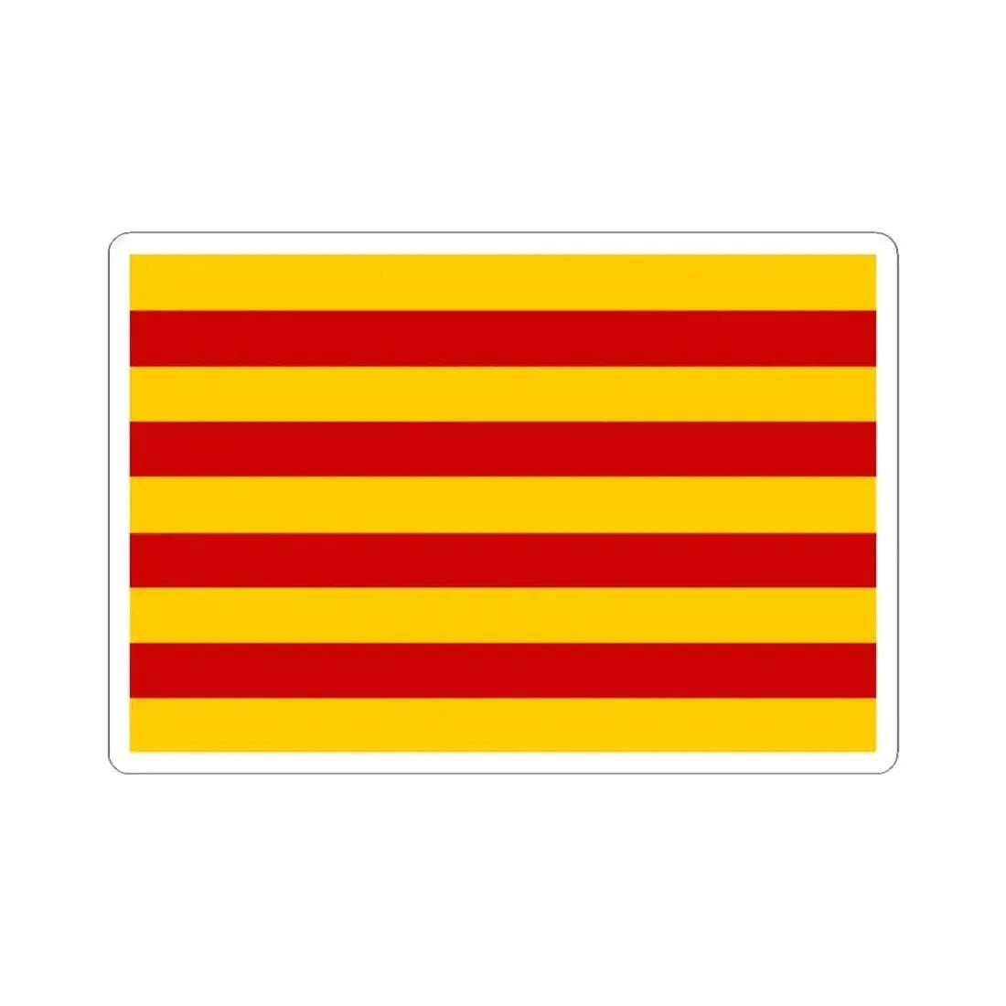 Andorra vlag Catalaans 1806 (Andorra) STICKER Vinyl Kiss-Cut Decal 4 Inch White - The Sticker Space