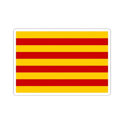 Andorra vlag Catalaans 1806 (Andorra) STICKER Vinyl Kiss-Cut Decal 4 Inch White - The Sticker Space