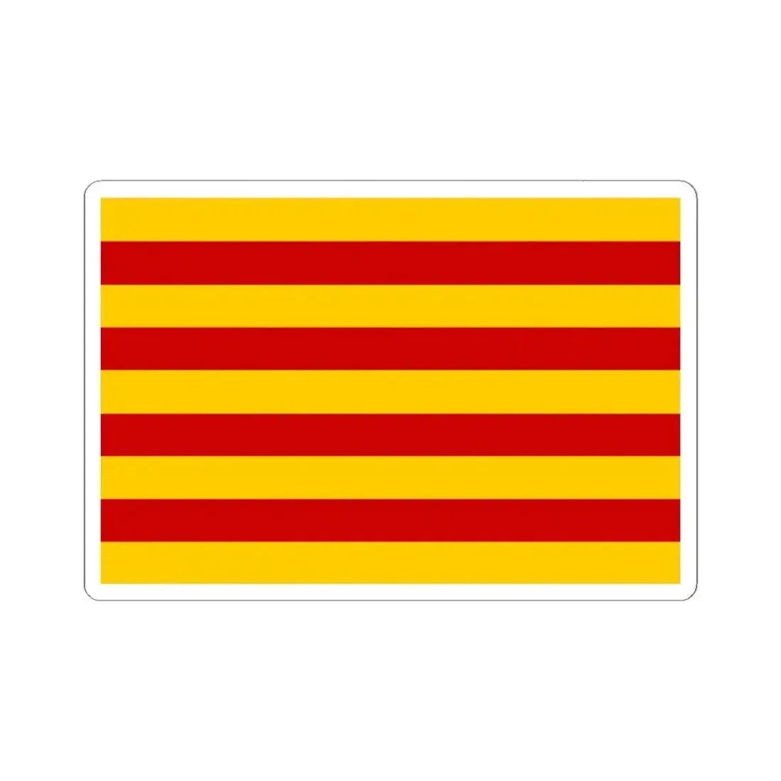 Andorra vlag Catalaans 1806 (Andorra) STICKER Vinyl Kiss-Cut Decal 6 Inch White - The Sticker Space