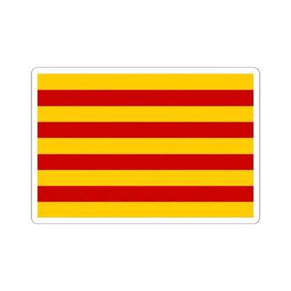 Andorra vlag Catalaans 1806 (Andorra) STICKER Vinyl Kiss-Cut Decal 6 Inch White - The Sticker Space