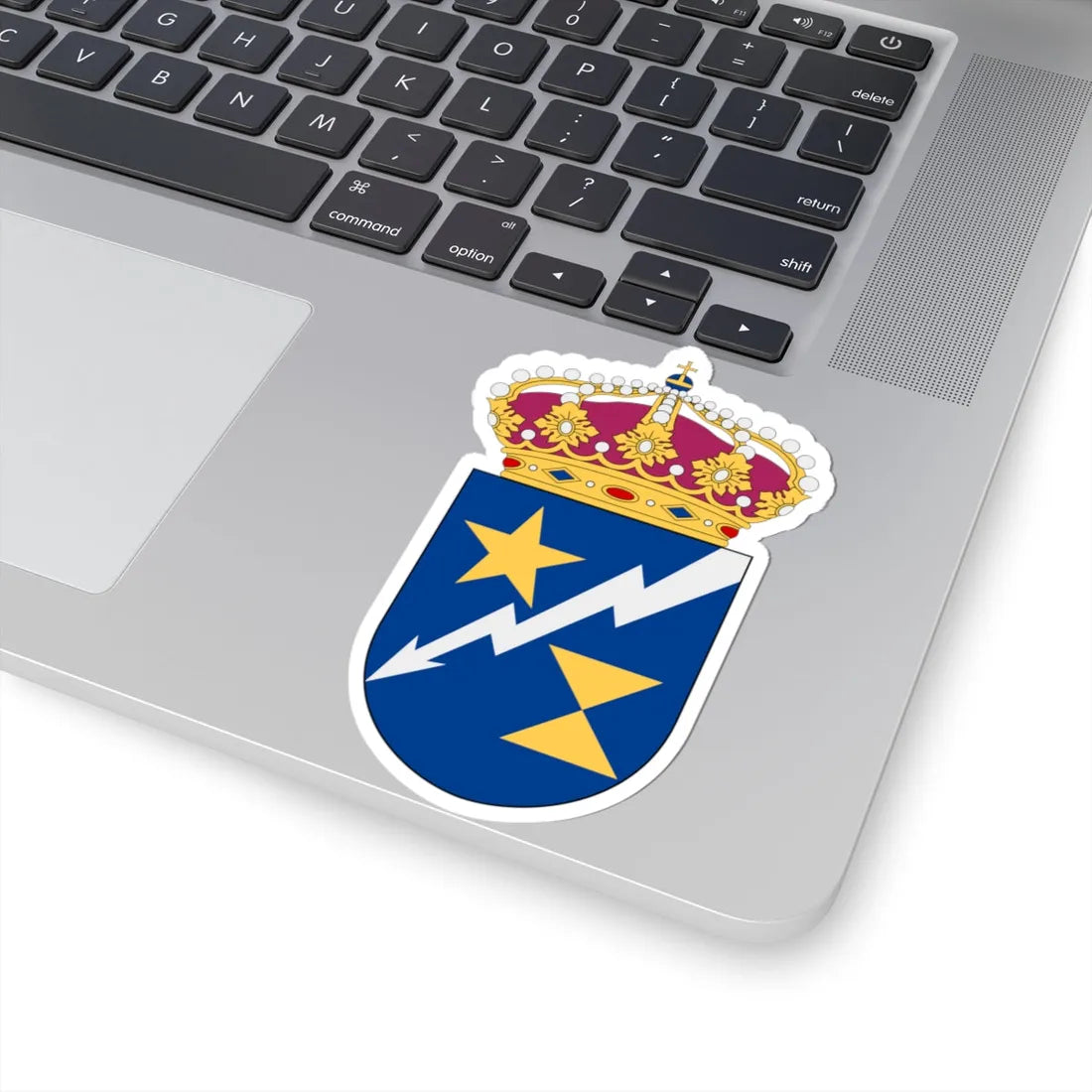 Andra ytstridsflottiljen vapen (Sweden) (Coat of Arms) STICKER Vinyl Kiss-Cut Decal - The Sticker Space