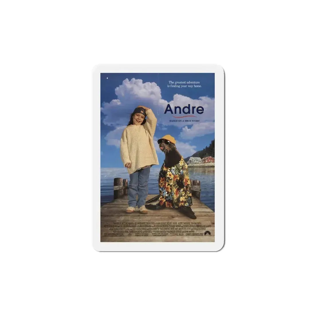 Andre 1994 Movie Poster Refrigerator Magnet 5 Inch - The Sticker Space