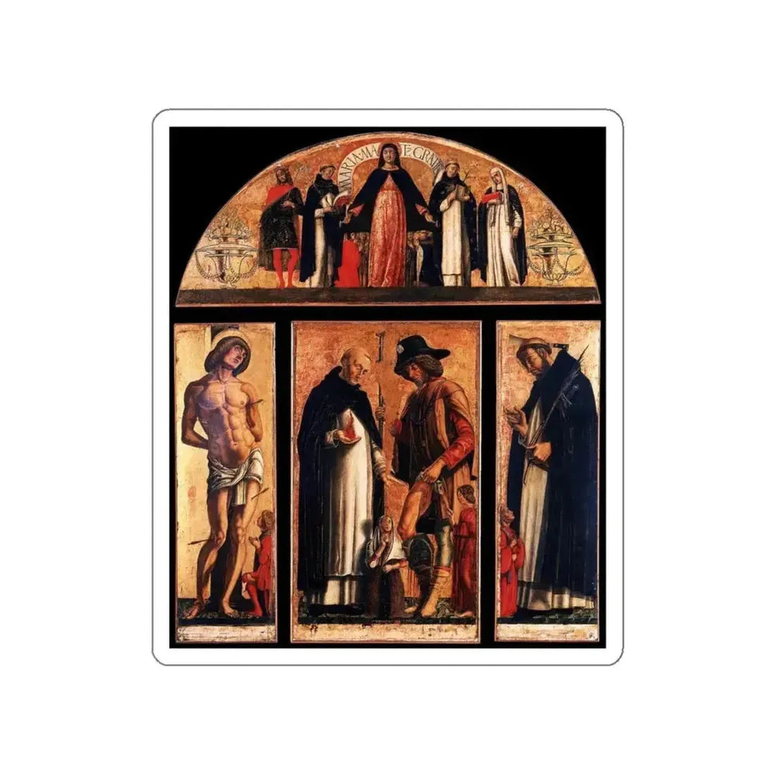 ANDREA da Murano - Polyptych (Artwork) STICKER Vinyl Die-Cut Decal - The Sticker Space