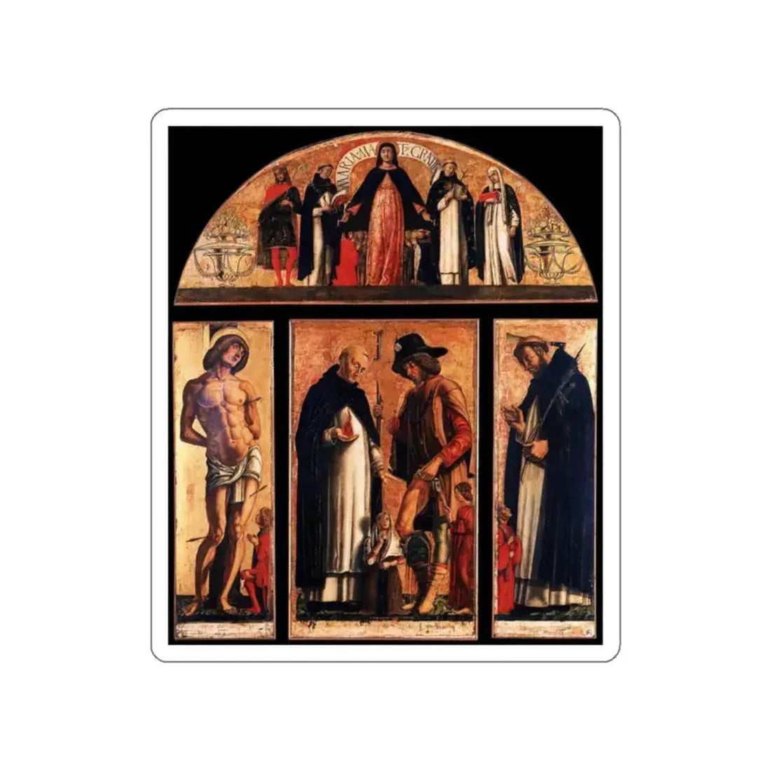 ANDREA da Murano - Polyptych (Artwork) STICKER Vinyl Die-Cut Decal White Die-Cut 2 Inch - The Sticker Space