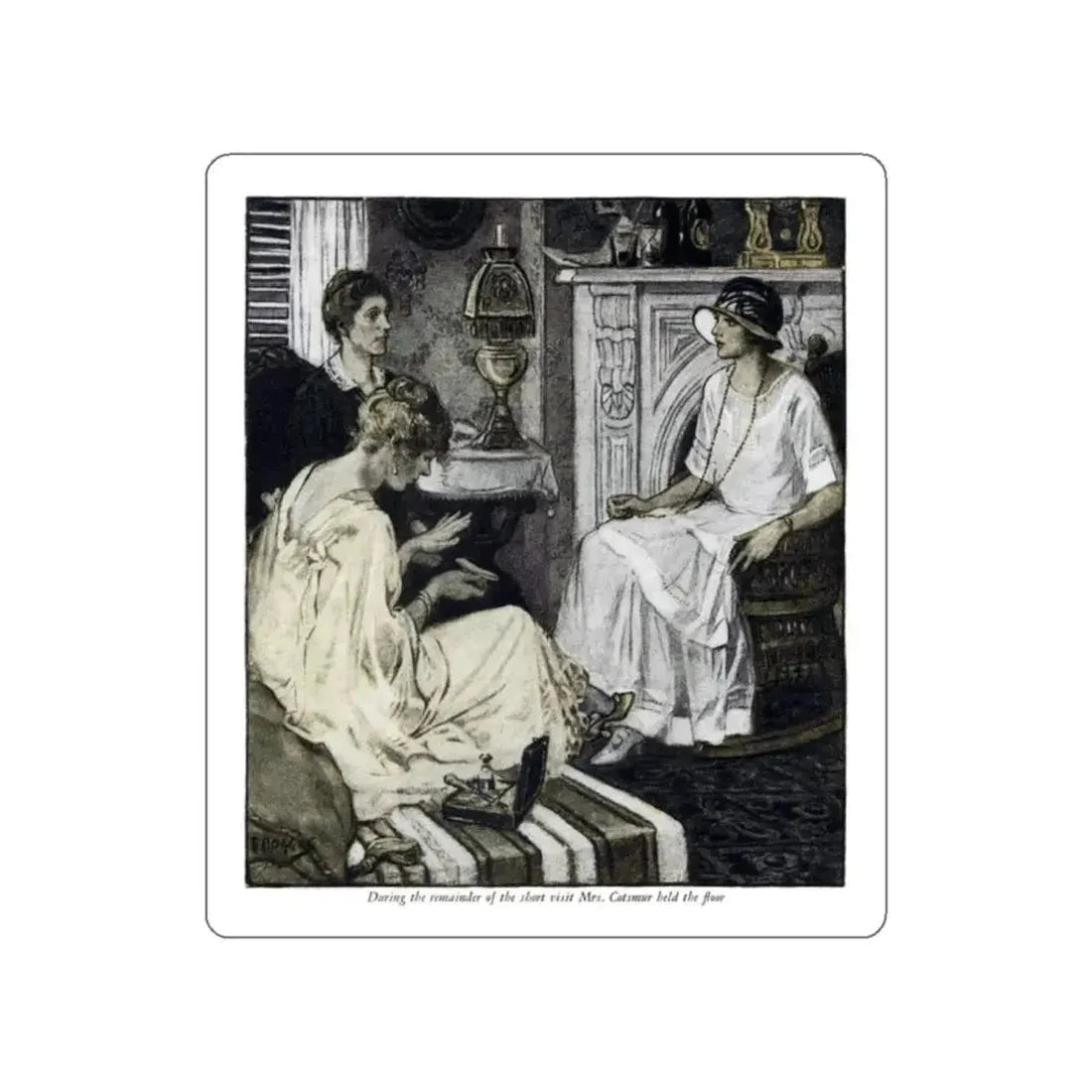 Andrea Thorne (4), Woman's Home Companion, November 1924 (Magazine Illustration) STICKER Vinyl Die-Cut Decal White Die-Cut 2 Inch - The Sticker Space