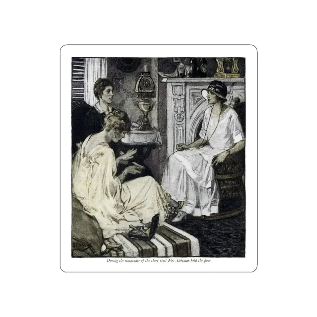 Andrea Thorne (4), Woman's Home Companion, November 1924 (Magazine Illustration) STICKER Vinyl Die-Cut Decal White Die-Cut 4 Inch - The Sticker Space