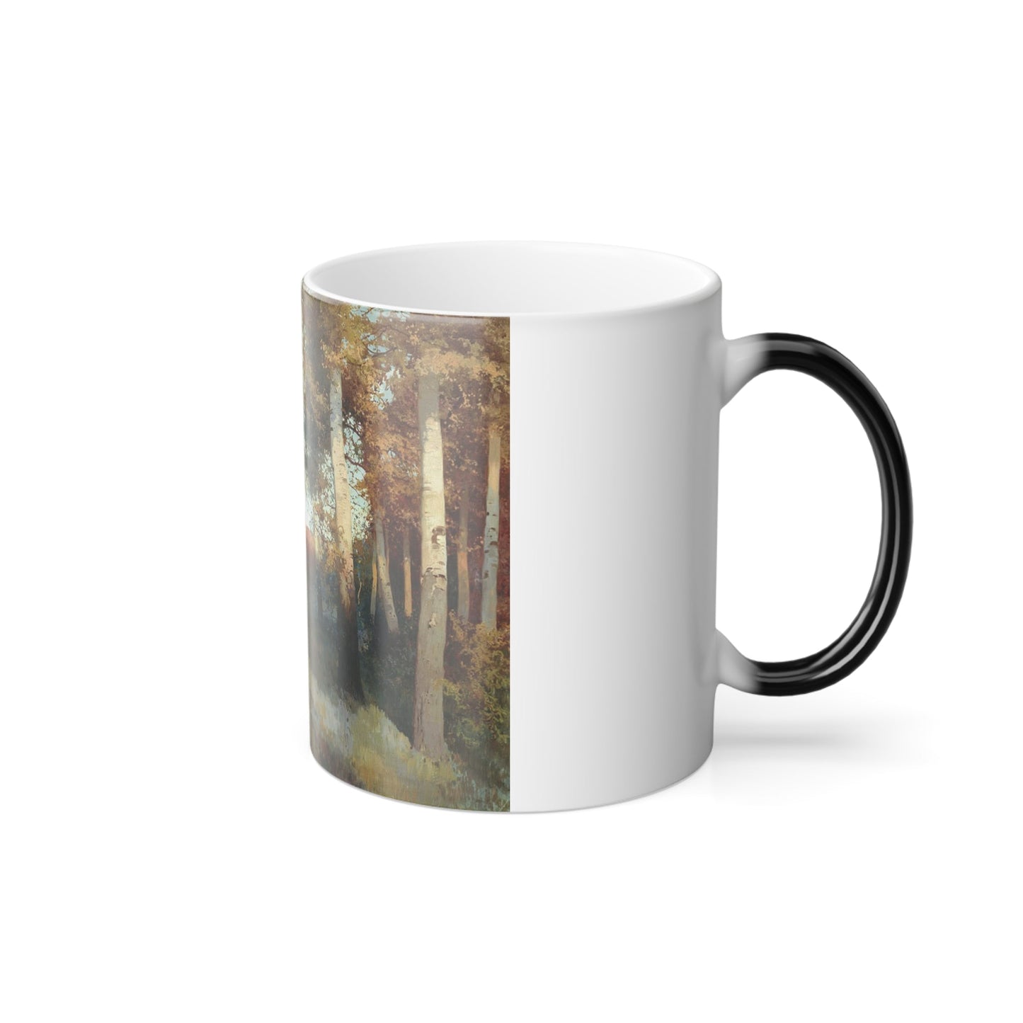 Andrei Nikolaevich Schilder (1861-1919) Autumn forest - Color Changing Mug 11oz-11oz-The Sticker Space