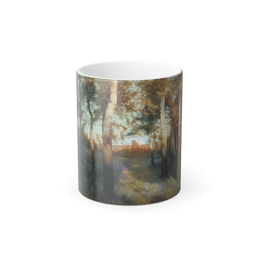 Andrei Nikolaevich Schilder (1861-1919) Autumn forest - Color Changing Mug 11oz-11oz-The Sticker Space
