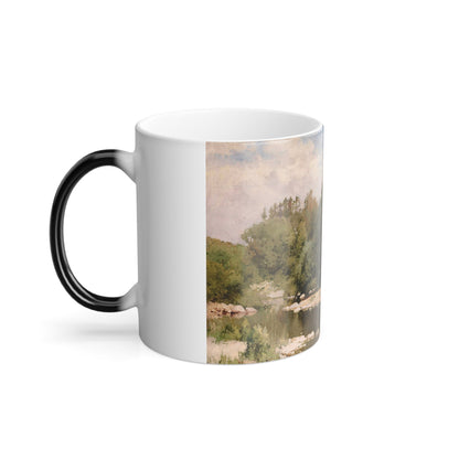 Andrei Nikolaevich Schilder (1861-1919) Forest Brook - 1918 - Color Changing Mug 11oz-11oz-The Sticker Space