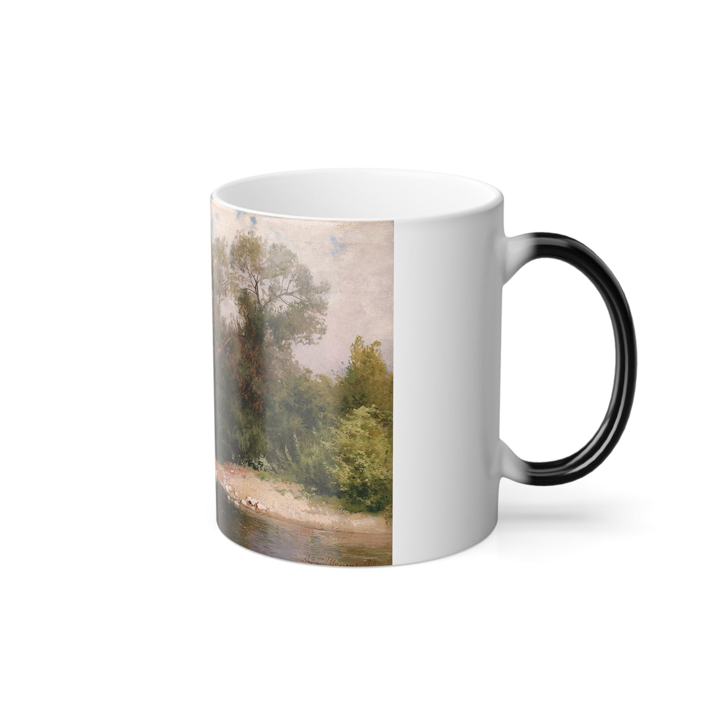 Andrei Nikolaevich Schilder (1861-1919) Forest Brook - 1918 - Color Changing Mug 11oz-11oz-The Sticker Space