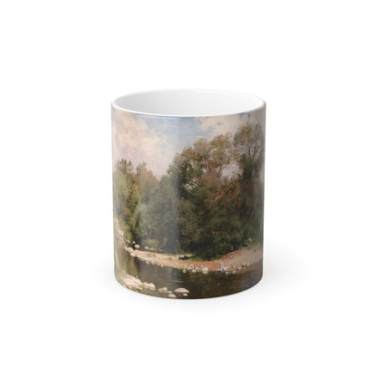 Andrei Nikolaevich Schilder (1861-1919) Forest Brook - 1918 - Color Changing Mug 11oz-11oz-The Sticker Space