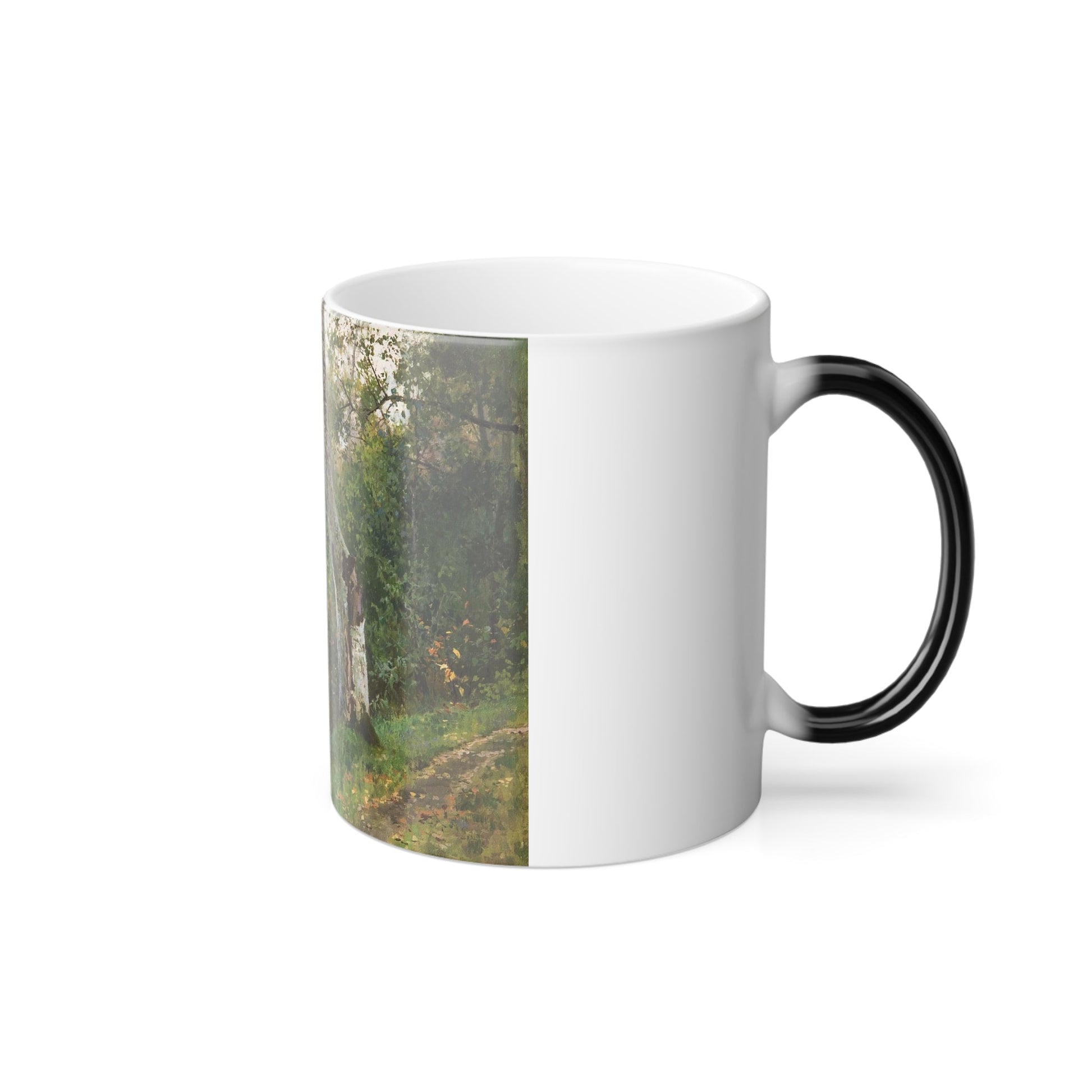 Andrei Nikolaevich Schilder (1861-1919) Forest landscape with river - Color Changing Mug 11oz-11oz-The Sticker Space